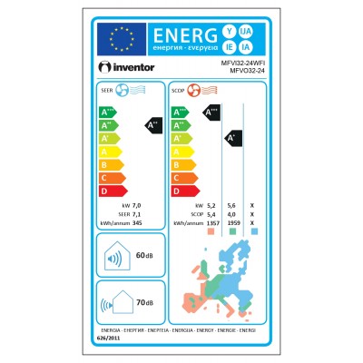 INVENTOR Comfort MFVI32-24WFI/MFVO32-24 με  WIFI και ΦΙΛΤΡΟ ΕΝΕΡΓΟΥ ΑΝΘΡΑΚΑ, 24000 BTU INVENTOR Comfort MFVI32-24WFI/MFVO32-24 με  WIFI και ΦΙΛΤΡΟ ΕΝΕΡΓΟΥ ΑΝΘΡΑΚΑ, 24000 BTU