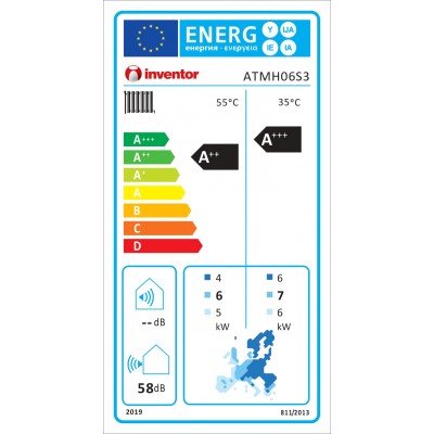 Αντλία θερμότητας INVENTOR MATRIX ATMH06S3 αέρα-νερού inverter 65oC ΜΟΝΟΦΑΣΙΚΗ (Ψ/Θ) με αντίσταση 3 KW (MONOBLOCK) Αντλία θερμότητας INVENTOR MATRIX ATMH06S3 αέρα-νερού inverter 65oC ΜΟΝΟΦΑΣΙΚΗ (Ψ/Θ) με αντίσταση 3 KW (MONOBLOCK)